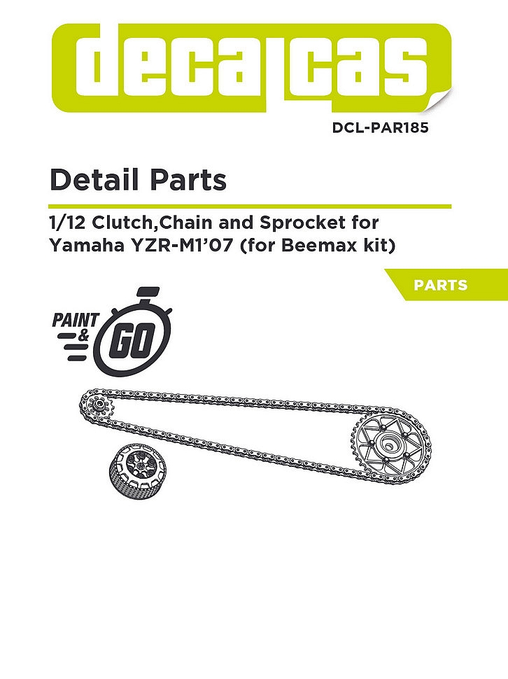 DCL-PAR185: Chain set for 1/12 scale models: Yamaha YZR-M1 -  2007
