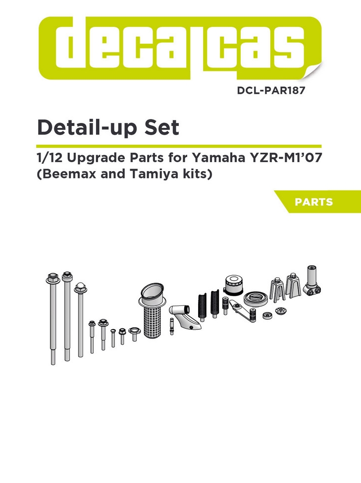 DCL-PAR187: Detail up set for 1/12 scale models: Yamaha YZR-M1 -  2007