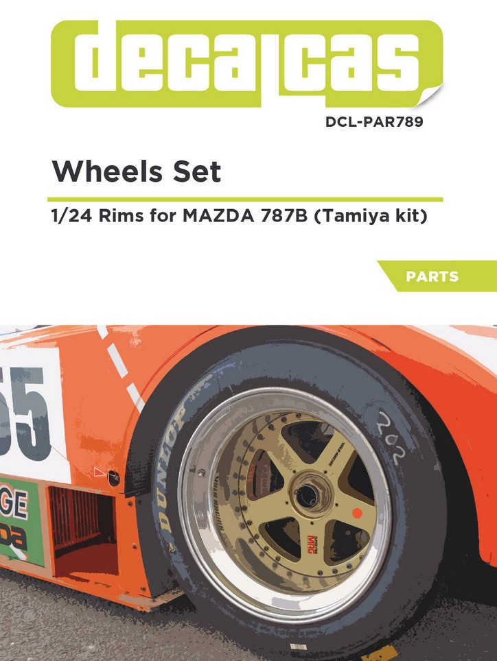 DCL-PAR789: Rims for 1/24 scale models: Mazda 787B