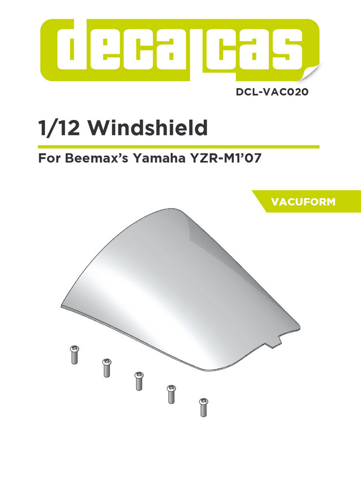 DCL-VAC020: Vacuum formed parts for 1/12 scale models: Yamaha YZR-M1 -  2007